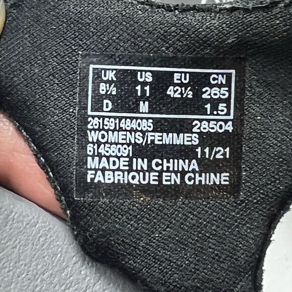 Clarks Cloudsteppers Summer Sandals Womens 11 M Black Fabric Sling Back Open Toe - Picture 10 of 11